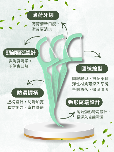 薄荷牙線棒800支OPP袋